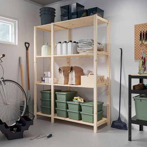 IKEA - IVAR, shelving unit, pine, 134x50x179 cm