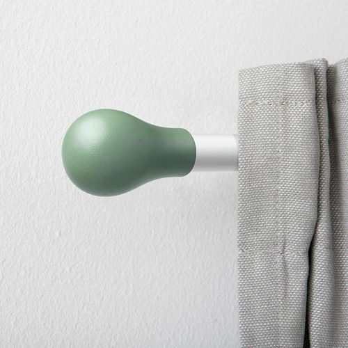 IKEA - VITSKRAP, perde çubuğu topuzu, yeşil