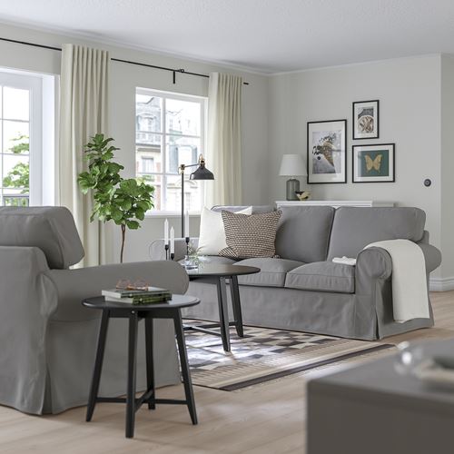 IKEA - EKTORP, 3-seat sofa, Hakebo dark grey