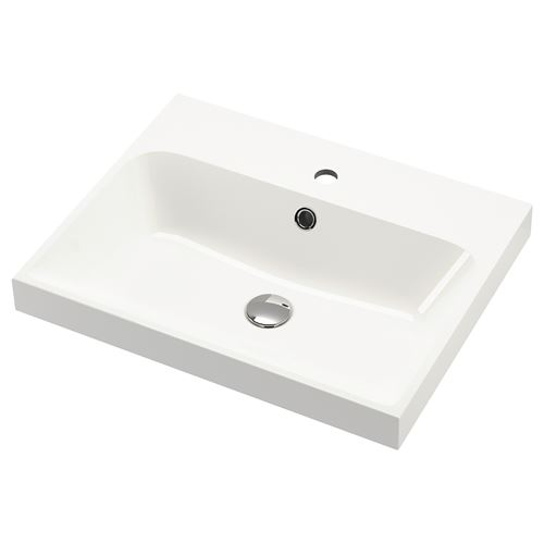 IKEA - BACKSJÖN, wash-basin, white, 60x48 cm