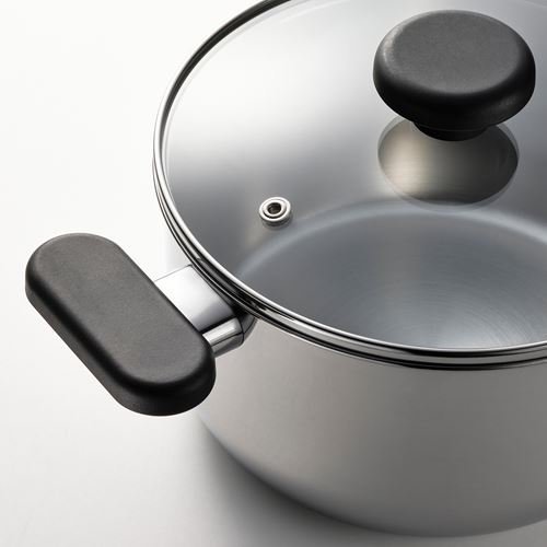 IKEA - MIDDAGSMAT, steel pot, stainless steel, 3 l