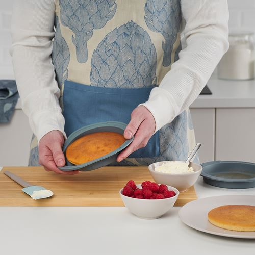 IKEA - KANTNAL, silicone cake mould, grey-turquoise, 18 cm