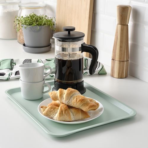 IKEA - TILLGANG, tray, pale green, 37x29 cm