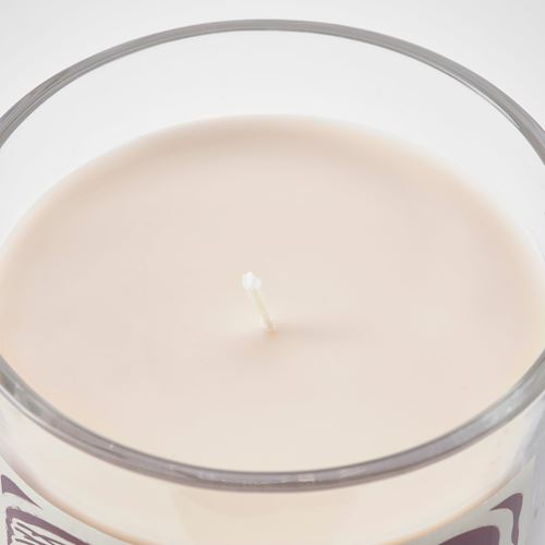 IKEA - GLANSLIND, scented candle in glass, light beige, 45 hr