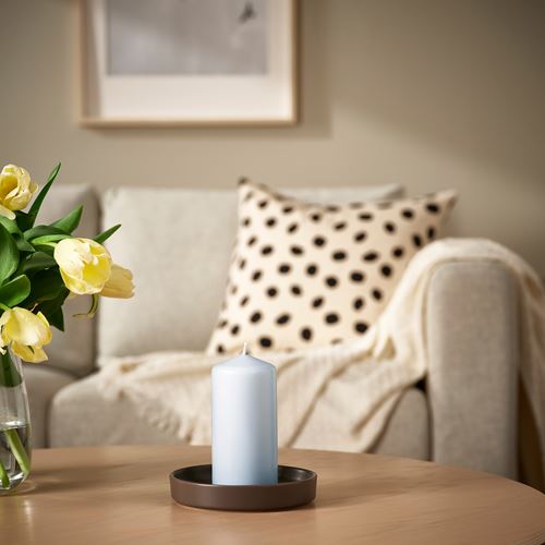 IKEA - DAGLIGEN, blok mum, mavi-gri, 40 saat