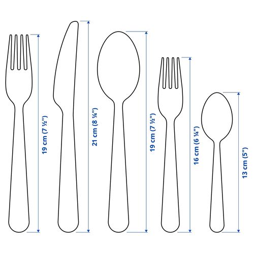 IKEA - DRAGON, cutlery for 12 people