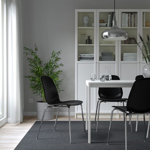 IKEA - LIDAS/SEFAST, chair, black/chrome-plated