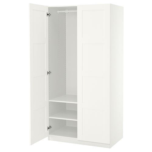 IKEA - PAX/BERGSBO, PAX wardrobe, white, 100x60x201 cm