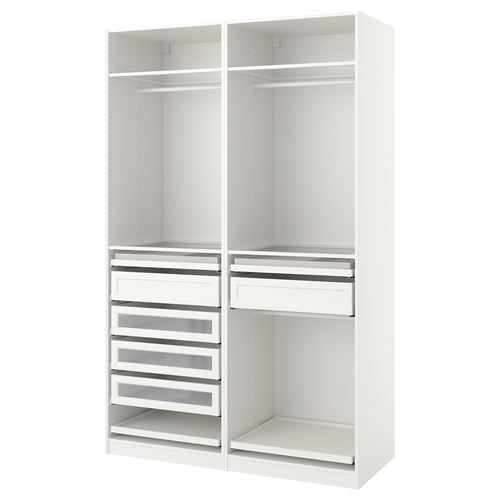 IKEA - PAX, PAX open wardrobe, white, 150x58x236 cm