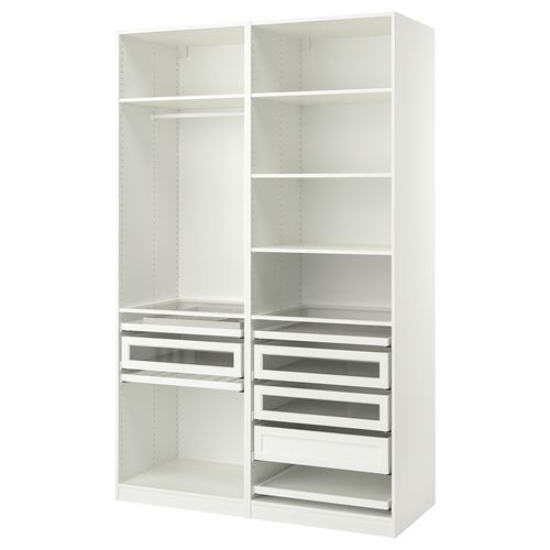 IKEA - PAX, PAX open wardrobe, white, 150x58x236 cm