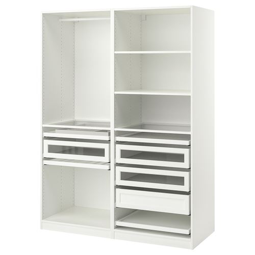 IKEA - PAX, PAX open wardrobe, white, 150x58x201 cm