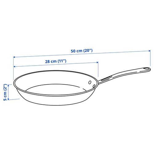 IKEA - FINMAT, frying pan, copper-stainless steel, 28 cm