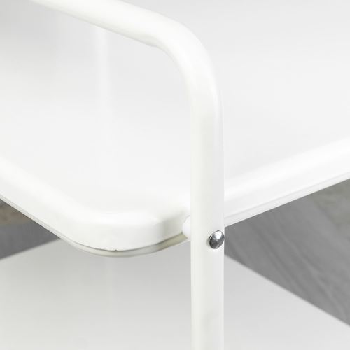 IKEA - JARLASA, coffee table on castors, white, 65x45 cm