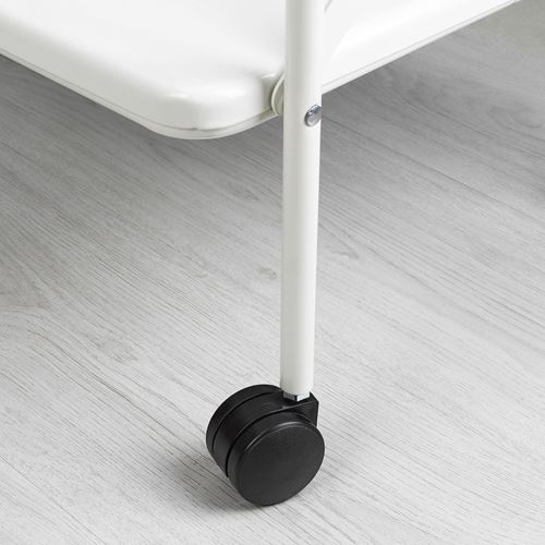 IKEA - JARLASA, coffee table on castors, white, 65x45 cm