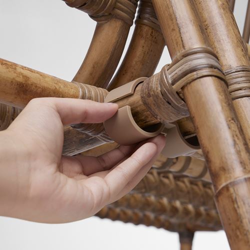 IKEA - TVARÖ/FALSKAR, bahçe oturma grubu, kahverengi