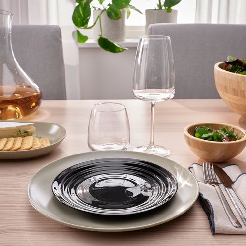 IKEA - NATBARB, side plate, black, 19 cm