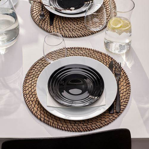 IKEA - NATBARB, side plate, black, 19 cm