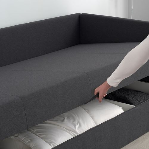 IKEA - OTEREN, divan, gri, 90x200 cm