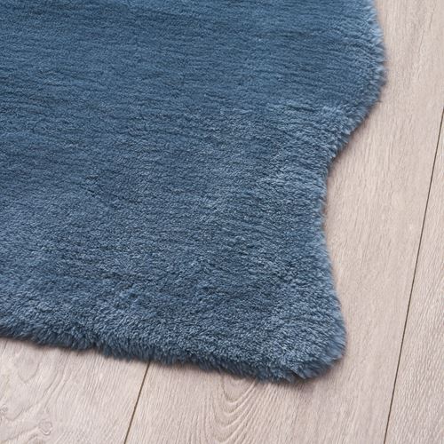 IKEA - TOFTLUND, faux sheepskin, blue, 55x85 cm