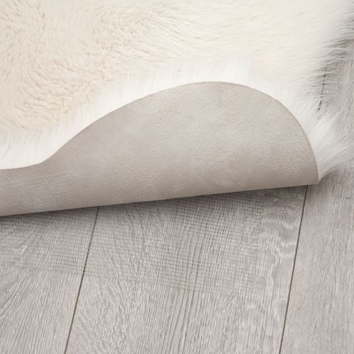 IKEA - SIDOREMSA, faux sheepskin, white/brown, 65x95 cm