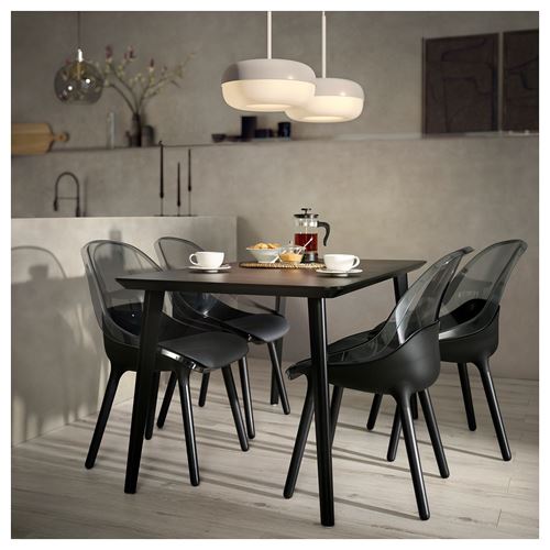 IKEA - BALTSAR, plastic chair, black