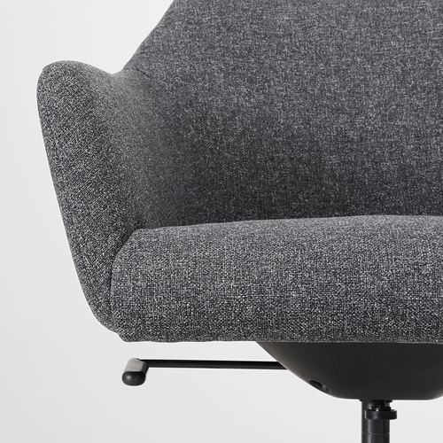 IKEA - TOSSBERG/LANGFJALL, office chair, gunnared dark grey-black