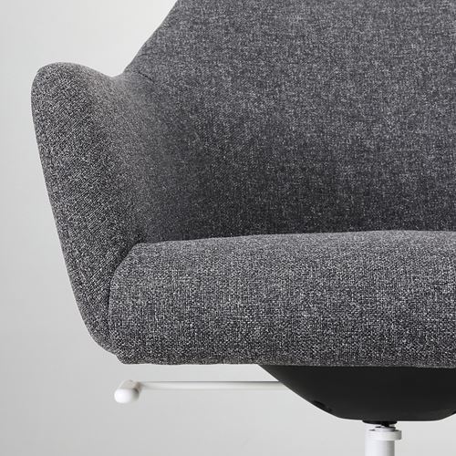 IKEA - TOSSBERG/LANGFJALL, office chair, gunnared dark grey-white