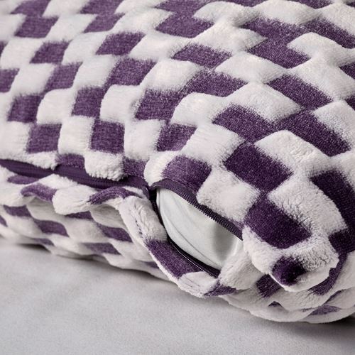 IKEA - BLASKATA, lace pillow cover, purple, 50x50 cm