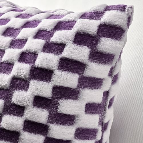 IKEA - BLASKATA, lace pillow cover, purple, 50x50 cm