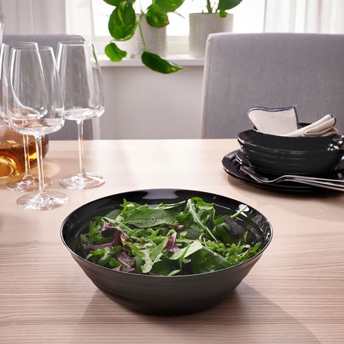 IKEA - NATBARB, serving bowl, black, 22 cm