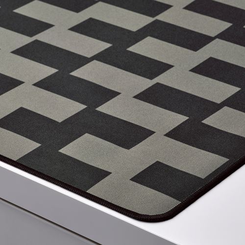 IKEA - BLASKATA, gaming mouse pad, black/grey, 40x80 cm