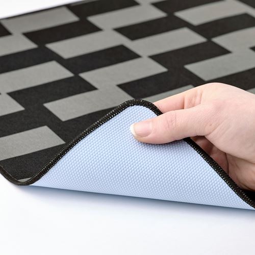 IKEA - BLASKATA, gaming mouse pad, black/grey, 40x80 cm