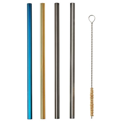 IKEA - LUFTTAT, drinking straw, assorted colours