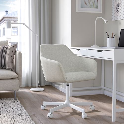 IKEA - TOSSBERG, office chair, gunnared beige-white