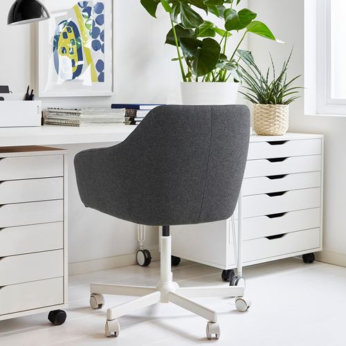 IKEA - TOSSBERG/MALSKAR, office chair, gunnared dark grey-white