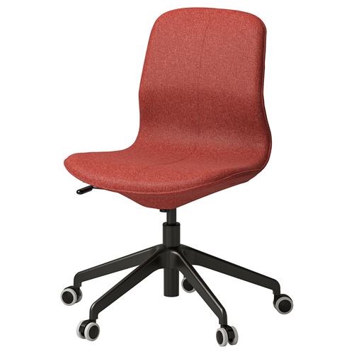 IKEA - LANGFJALL, office chair, gunnared red-black