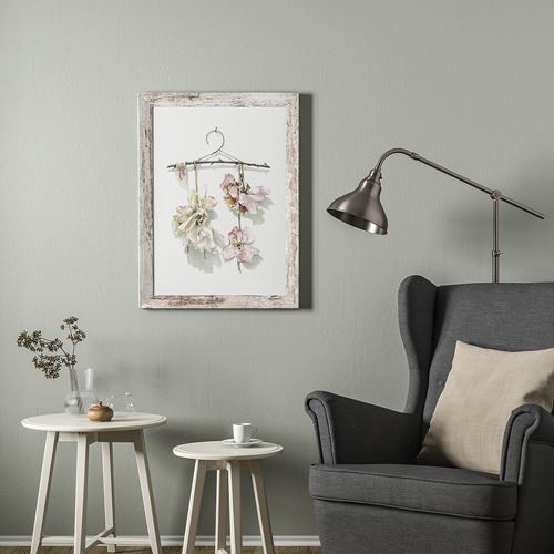 IKEA - PLOMMONTRAD, colorful frame, pine/white, 50x70 cm