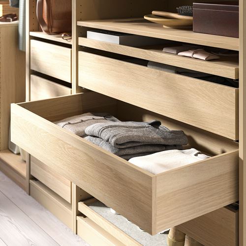 IKEA - KOMPLEMENT, drawer, white stained oak effect, 100x58 cm