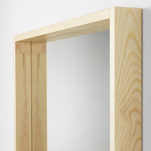 IKEA - TURBOKASTANJ, wall mirror, pine, 75x75 cm