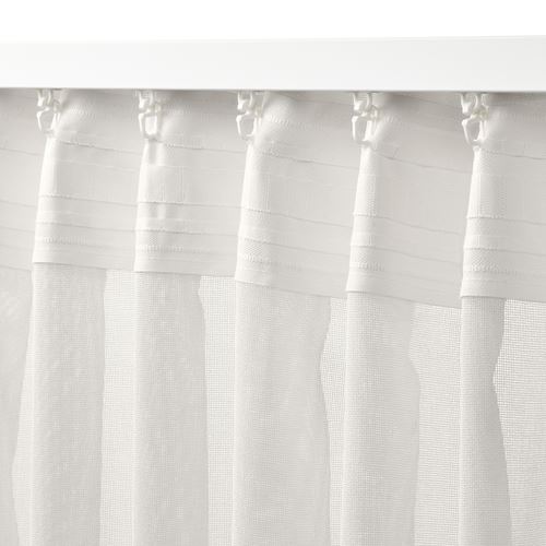 IKEA - ANGSFRYLE, sheer curtains, white, 300x300 cm