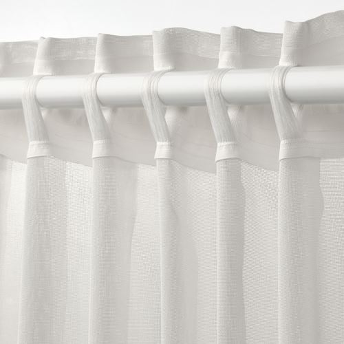 IKEA - ANGSFRYLE, sheer curtains, white, 300x300 cm