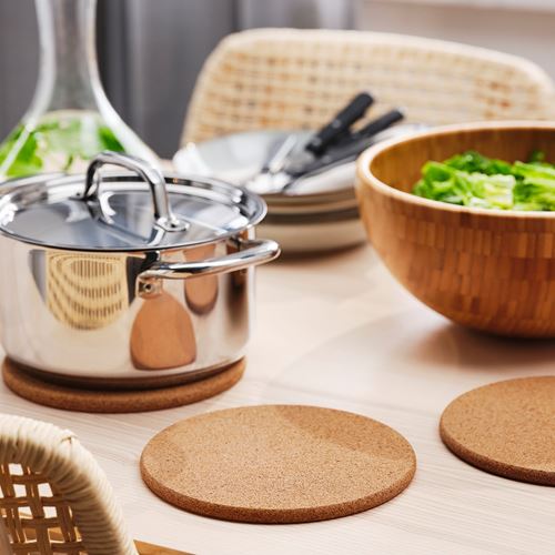 IKEA - HEAT, pot stand, cork, 19 cm