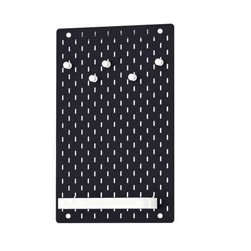 IKEA - SKADIS, pegboard, black, 36x56 cm