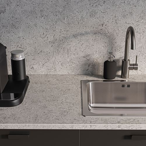 IKEA - EKBACKEN, worktop, gray stone look-laminate, 186x2,8 cm