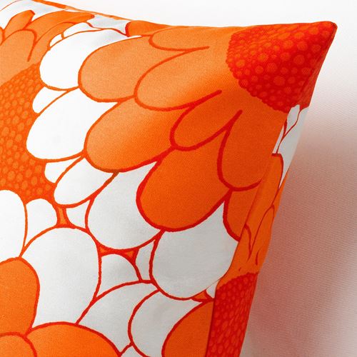 IKEA - SANDETERNELL, lace pillow cover, orange, 50x50 cm