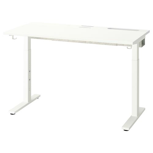 IKEA - MITTZON, underframe for table top, white, 120/140/160x60 cm