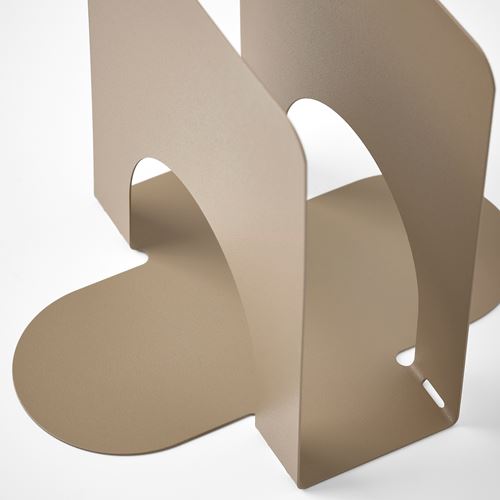 IKEA - SKOGSRÖR, napkin holder, light grey/brown, 13x12 cm