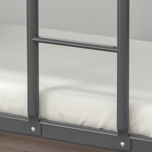 IKEA - TUFFING, bunk bed, dark grey, 90x200 cm