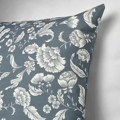 IKEA - IDALINNEA, lace pillow cover, dark grey-blue, 50x50 cm