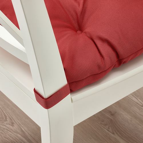 IKEA - MALINDA, chair pad, dark red, 40/35x38x7 cm